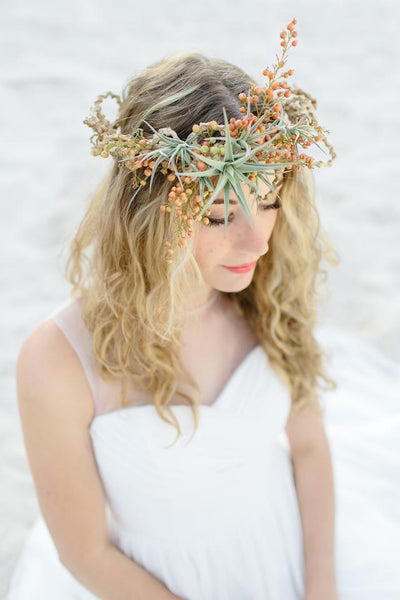 Air Plant Weddings: Air Plant Hair Accents