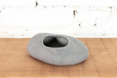 Gray Ceramic Stone Tillandsia Air Plant Holder